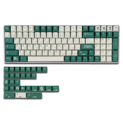 Keycaps Haku White Green Hiragana